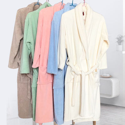 Customized Logo Cotton Terry Bathrobe Comfortable 100% Cotton Hotel Bathrobe