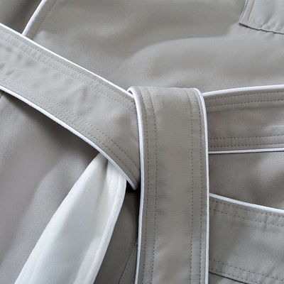 Thermal Cotton Terry Bathrobe Machine Washable Custom For Spring