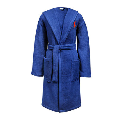 Blue SPA Luxury Terry Cloth Robe Terry Cloth Housecoat For Home