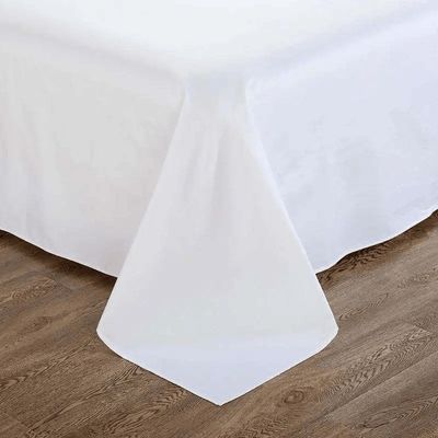 Luxury White Hotel Fitted Sheets Hotel Style Bed Sheets With Woven Technics