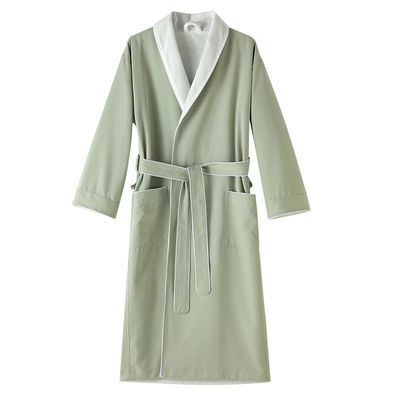 Classical Handwash Cotton Terry Cloth Robe Waffle Terry Robe