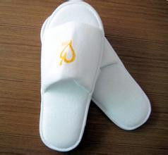Open Toe Hotel Disposable House Guest Slippers Coral Fleece SGS Certificated