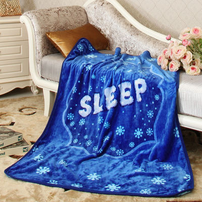 Luxury Queen Size Printed Flannel Fleece Blanket Microfiber Throw Blanket