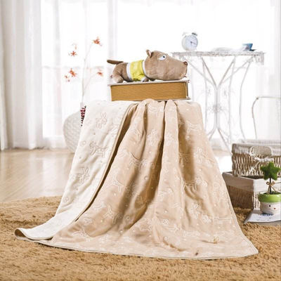 Eco Friendly Knitted Custom Fleece Blankets Fleece Throw Blanket For Stars Hotel