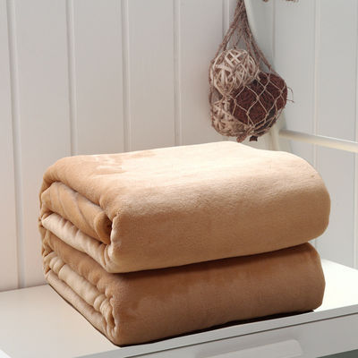 Eco Friendly Knitted Custom Fleece Blankets Fleece Throw Blanket For Stars Hotel