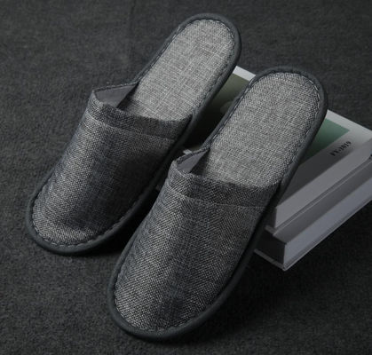 Coral Fleece Embroiderd Hotel Spa Slippers Hotel Bedroom Slippers