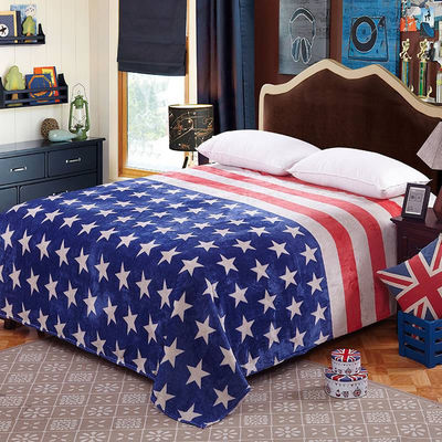 Comfortable Customized Hotel Flannel Blanket Hotel Elements Blanket