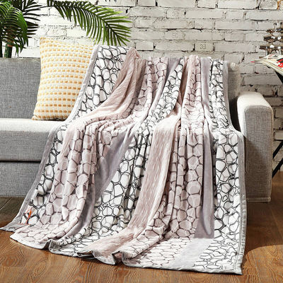 Soft Printed Customized Microfiber Fleece Blanket Polyester Microfiber Blanket For Hotel