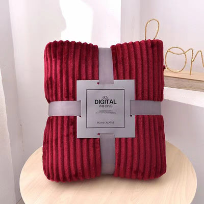 100% Cotton Luxury Hotel Fleece Blanket Hotel Bedding Linen  Anti Static