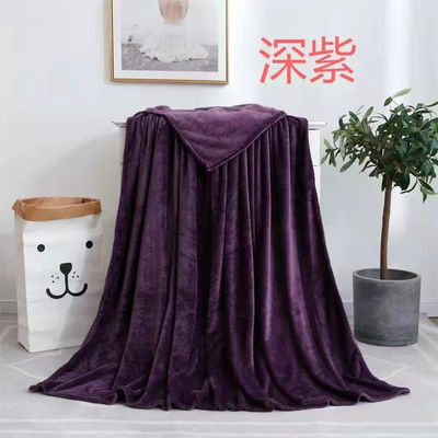 Thin 100% Polyester Fleece Blanket Anti Pilling Textile With Printing Pattern