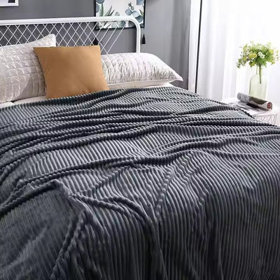 Hotel Soft King Size Plush Polyester Blanket Coral Fleece Blanket