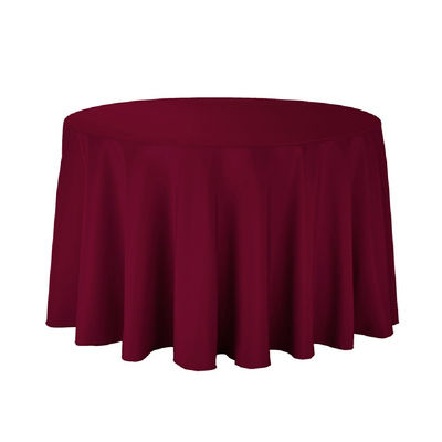 Waterproof Round Table Covers Round Polyester Tablecloths For Restaurant
