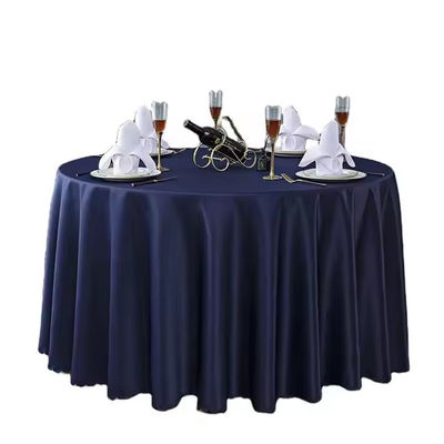 King Size Round Table Cloth Stains Resistant For Hotel And Restaurant