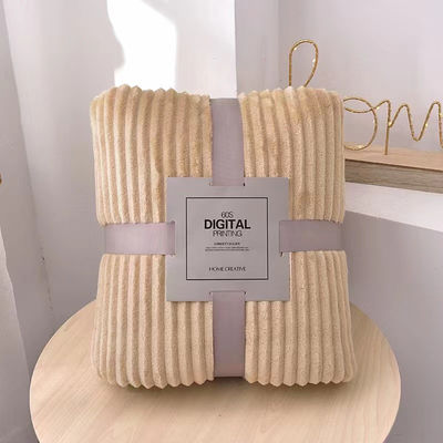 Colorful Hotel Style Blankets Anti Pilling For Autumn Winter