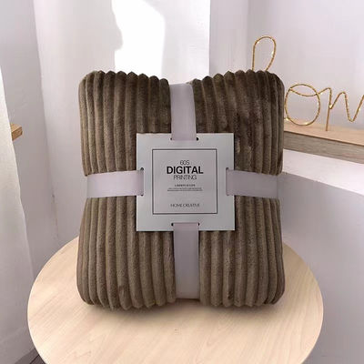 Colorful Hotel Style Blankets Anti Pilling For Autumn Winter