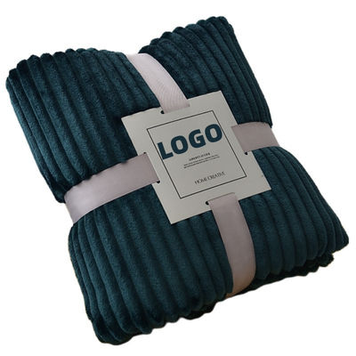 Flannel Soft Hotel Blanket Anti Static Machine Weaved For Four Seasons
