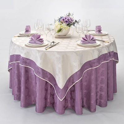 Waterproof Hotel Table Cloth High Durability SGS Certificated