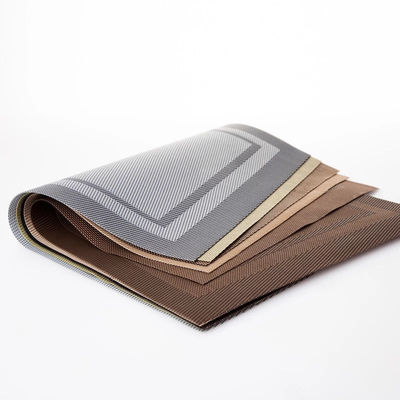 Custom Dinner Table Mat Eco Friendly Woven Non Slip Washable PVC