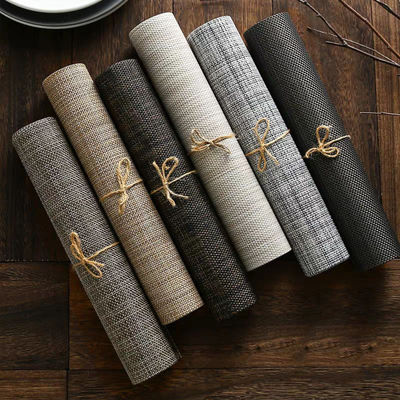 Decorative Dining Room Table Mats Luxury PVC Table Mats For Hotel Restaurant