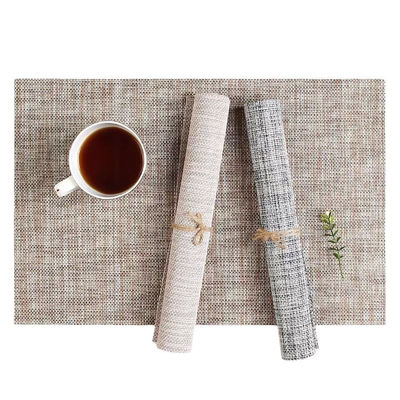 Decorative Dining Room Table Mats Luxury PVC Table Mats For Hotel Restaurant