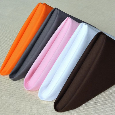 Jacquard Plain Square Solid Color Cloth Table Napkins Personalized Linen Napkins