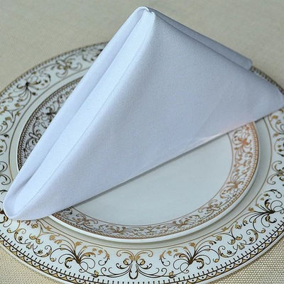 Jacquard Plain Square Solid Color Cloth Table Napkins Personalized Linen Napkins