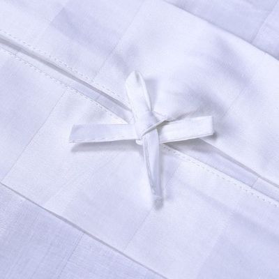 Comfortable Hotel Bedding Linen 3cm Stripe 100% Cotton Bed Sheet Bedding Set