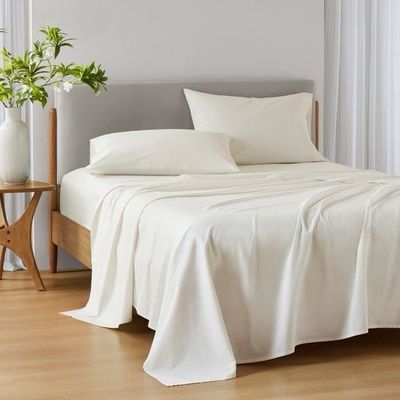 High Softness Hotel Bed Sheet Fade Resistant 200 Thread Count Grey Solid Colour