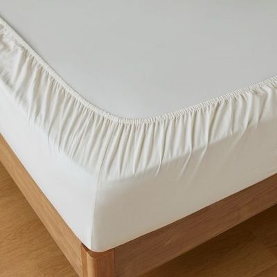 High Softness Hotel Bed Sheet Fade Resistant 200 Thread Count Grey Solid Colour