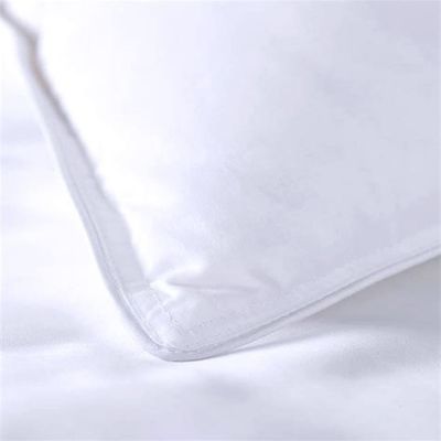 100% Cotton White Hotel Pillow Cases Hypoallergenic Wrinkle Resistant