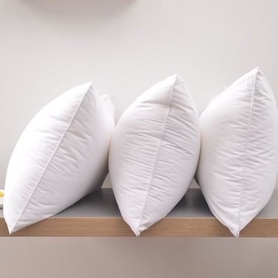 100% Cotton White Hotel Pillow Cases Hypoallergenic Wrinkle Resistant