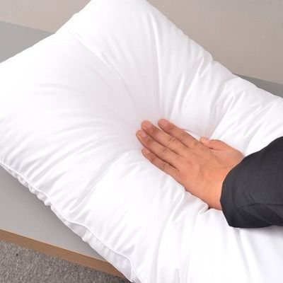100% Cotton White Hotel Pillow Cases Hypoallergenic Wrinkle Resistant