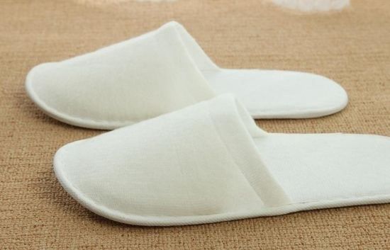 Luxury 4 Star White Spa Slippers Hotel Style Slippers For All Seasons