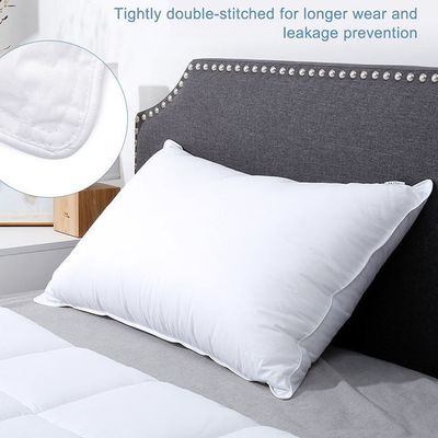 100% Cotton Soft Hotel Pillows Duck Feather Comfortable And High Durability