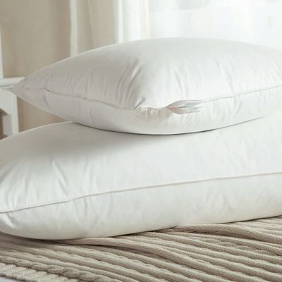 Massage Hotel Bed Pillow Rectangle 100% Polyester Filling With Down Proof Cotton
