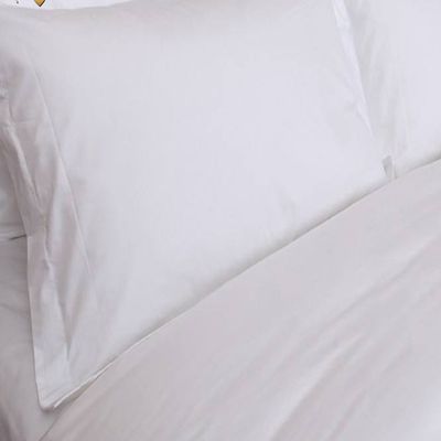 Luxury White Hotel Fitted Sheets Hotel Style Bed Sheets With Woven Technics