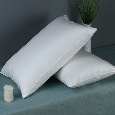 6D Soft Hotel Pillows Anti Static With Blend Cotton Fabric SGS Certificated