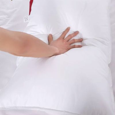 6D Soft Hotel Pillows Anti Static With Blend Cotton Fabric SGS Certificated