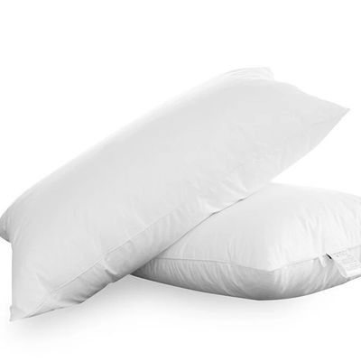 Massage White Soft Hotel Pillows With Fiber Filled Plain Style