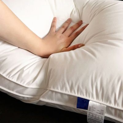 Rectangle Duck Down Hotel Like Pillows King Size Hotel Pillows With Woven Technics