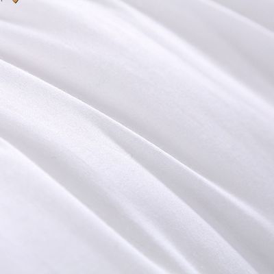 White Hotel Quality Feather Pillows Customized With Woven Technics