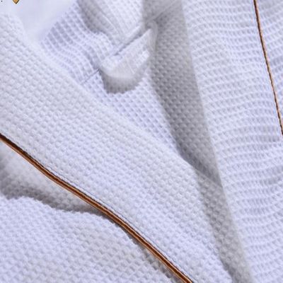 Breathable Terry Towelling Bath Robe Machine Washable For Adults