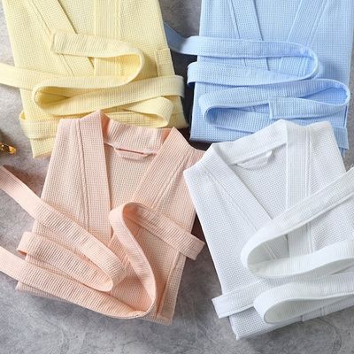 Customized Logo Cotton Terry Bathrobe Comfortable 100% Cotton Hotel Bathrobe