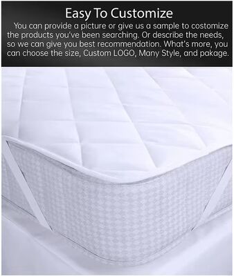 Quilted Waterproof Mattress Bed Protector - Non-Slip All-Season Bedding Protector with Customizable Design for Bedroom & Hotel