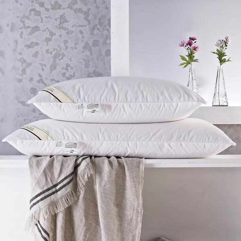 Rectangle Duck Down Hotel Like Pillows King Size Hotel Pillows With Woven Technics