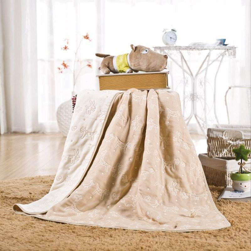 Eco Friendly Knitted Custom Fleece Blankets Fleece Throw Blanket For Stars Hotel