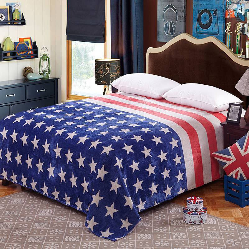 Comfortable Customized Hotel Flannel Blanket Hotel Elements Blanket