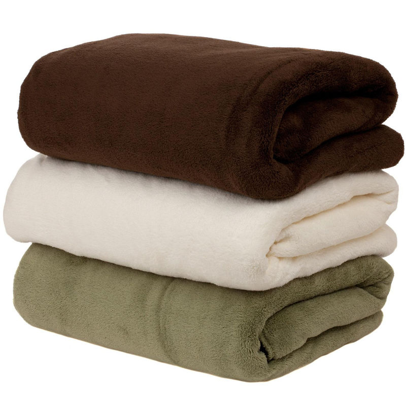 Eco Friendly Hotel Blankets And Sheet 100% Polyester For Adults