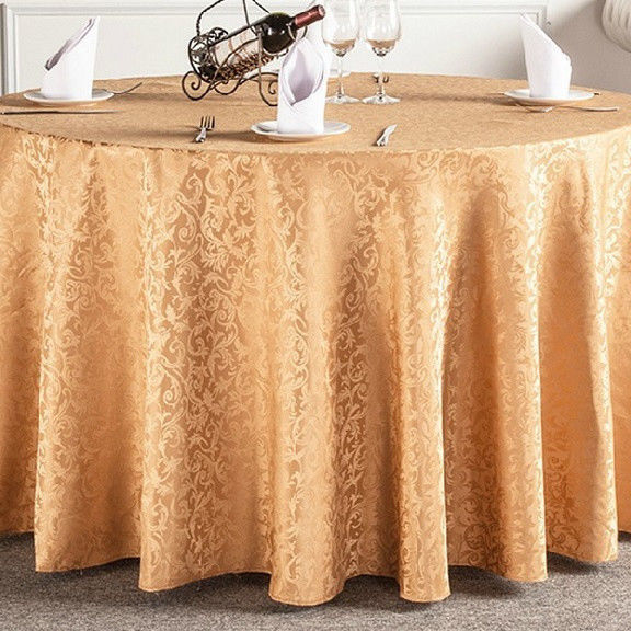 Customized Hotel Table Linens High Temperature Resistant With Jacquard Technics