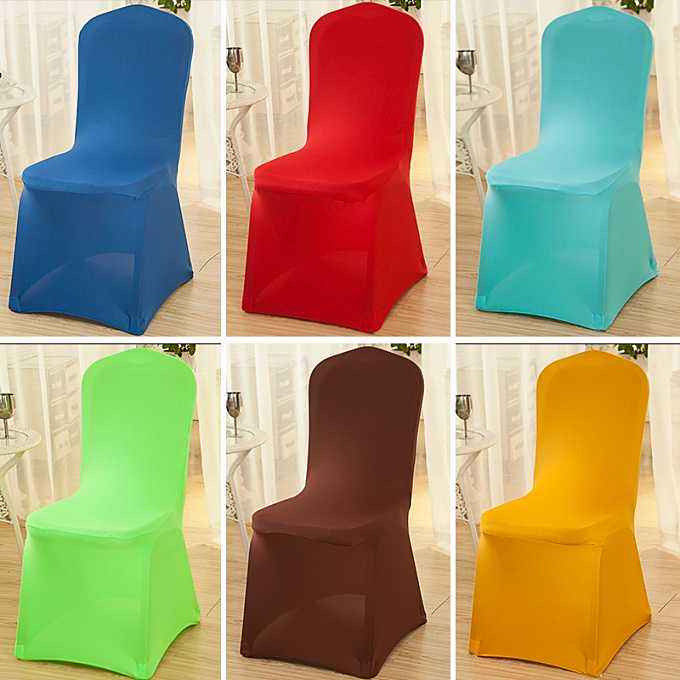 Customized Banquet Style Chair Covers Eco Friendly For Wedding Party
